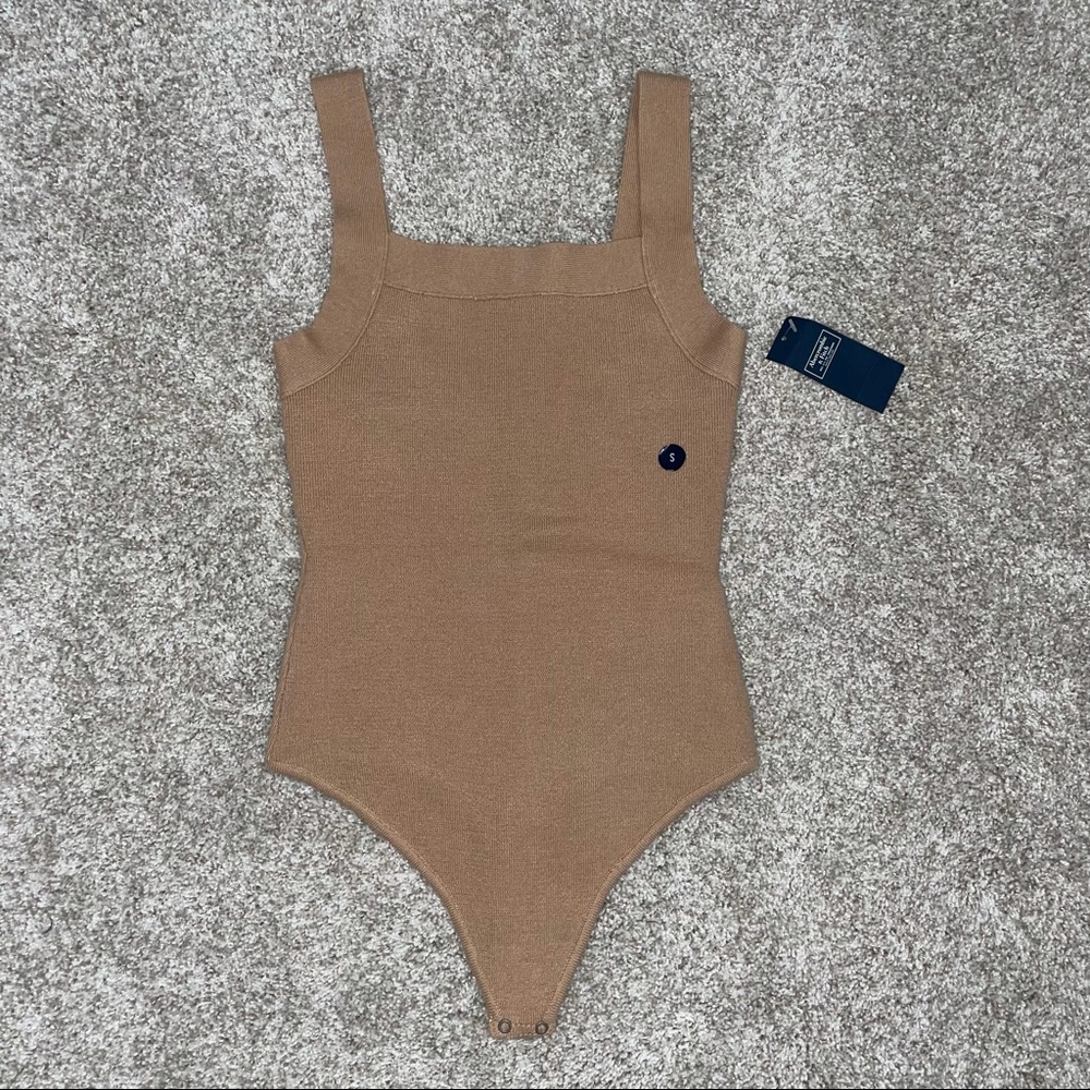Abercrombie & Fitch Beige Bodysuit